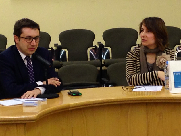 Presentación del libro en la Biblioteca Pública de Valladolid.