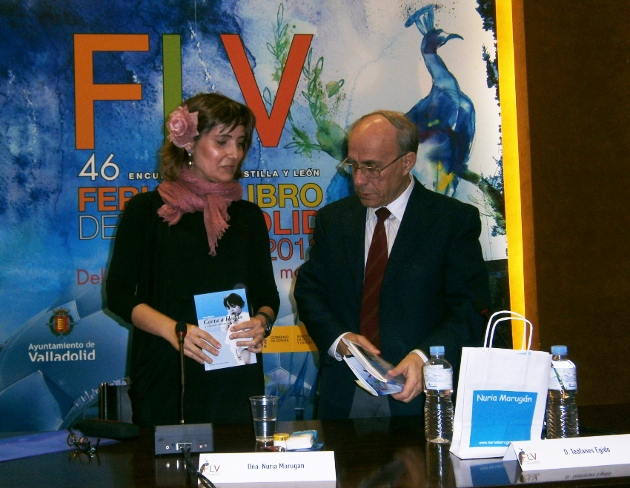 Presentación del libro en la Feria del Libro de Valladolid.